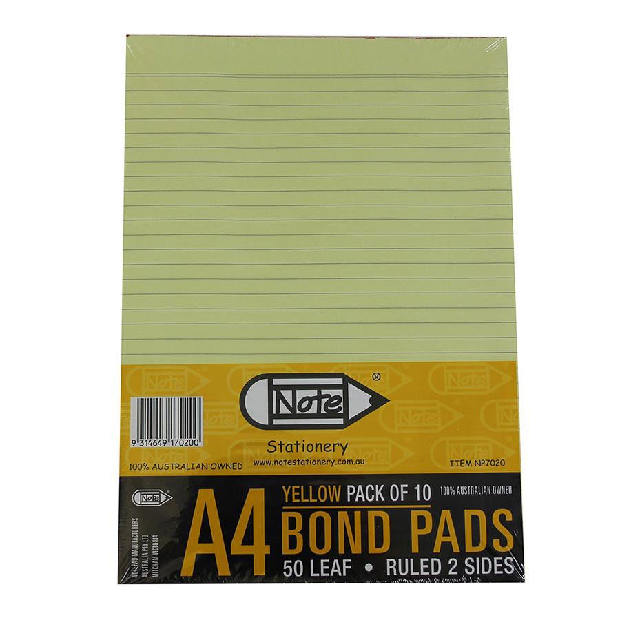 Ruled Pad Bond A4 70gsm PADS0550 COS Complete Office Supplies