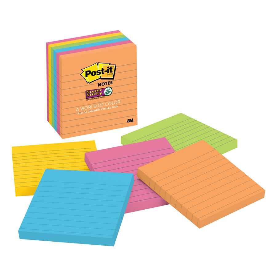 Postit Notes SS Rio101x101mm Lined POST1134 COS Complete Office