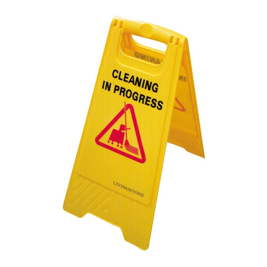 CLEANING IN PROGRESS AFrame Sign SIGN1210 COS Complete Office