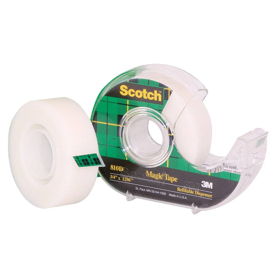 Scotch Magic Tape & Dispenser 19mm x 33m TAPE5540 COS Complete