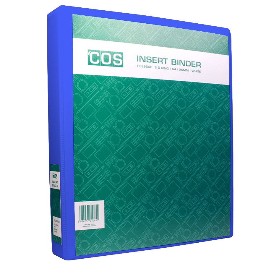 COS Insert Binder A4 4 Ring 25mm COS Complete Office Supplies