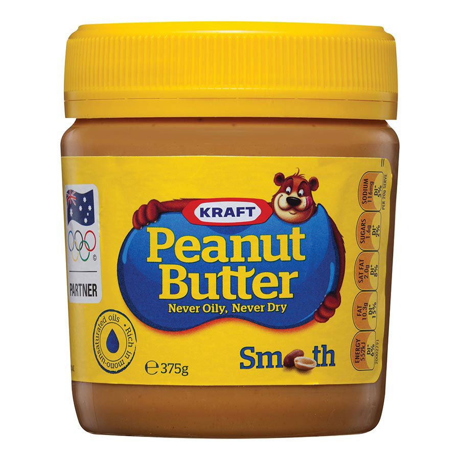 Kraft Peanut Butter Smooth Jar 375g COS Complete Office Supplies