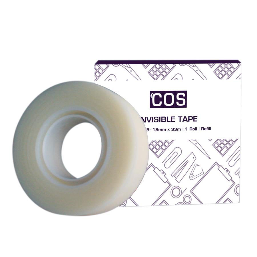 COS Invisible Tape 18mm x 33m COS Complete Office Supplies