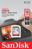 SanDisk 16GB Ultra SDHC, UHS-I Card