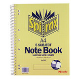 Spirax 5-Subject Notebook 596 A4 250 Pg