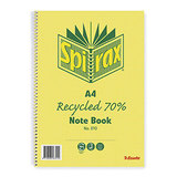 Spirax Book 810 A4 70% Recycled 120 Pg