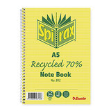 Spirax Book 812 A5 70% Recycled 120 Pg