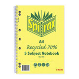 Spirax 5 Sub Book 815 A4 70% Recycled