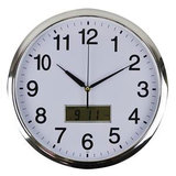 360mm Wall Clock with LCD Display