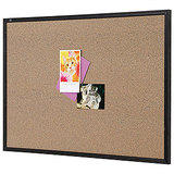 Quartet Black Frame Corkboard 900x600mm