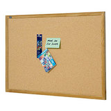 Quartet Oak Frame Corkboard 600x450mm