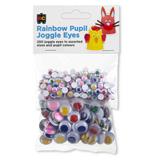 Joggle Eyes Rainbow Pupil Assorted