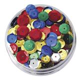 Sequins Round Embossed 50g Jar