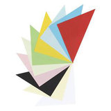 Rainbow Matt Paper Triangles 125x125x180