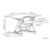 DESK0518WE Professional Sit Stand Desk 730W