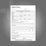 Register of Injuries Duplicate Pad  Pg25