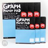 Graph Pad A4 1mm Grid Blue 25 Pages