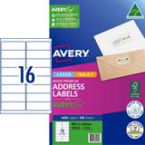 Avery Quick Peel Labels 16 Per Sheet