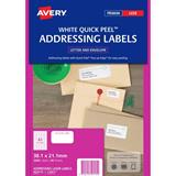 Avery Quick Peel Labels 65 Per Sheet