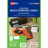 Avery Removable Labels 65 Per Sheet