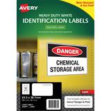 Avery Heavy Duty Labels 21 Per Sheet