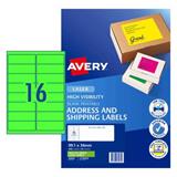 Avery Hi-Visibility Labels 16 Per Sheet