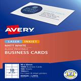 Avery Laser Business Cards L7415 90x52mm