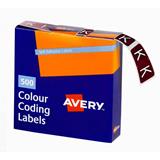 Avery Lateral Filing Labels Alpha *K*