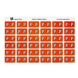 Avery Lateral Filing Labels Alpha *P*