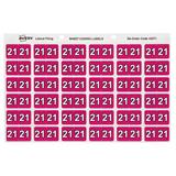 Avery Lateral Filing Labels Year *21*