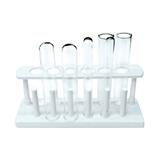 6-Hole Test Tube Rack with Pegs 25mm