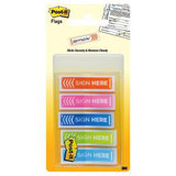 Post-it Priority Mini Flags Sign Here