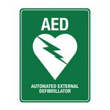 AED Sign Poly 225Wx300mm