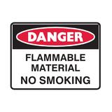 Danger Flammable Mat Sign 300x225mm Poly