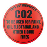 Fire Safety Identification Disc CO2