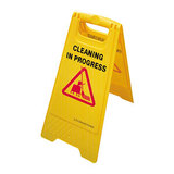 Cleaning in Progress A-Frame Sign