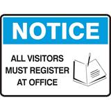 All Visitors Must Register Poly 600x450