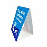This Table Has Been Sanitised Tent Stand