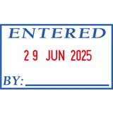Shiny Self Ink Stamp *ENTERED* Dater