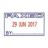 Shiny Self Ink Stamp *FAXED* Line Dater