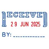 Shiny Self Ink Stamp *RECEIVED* Dater