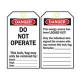 Danger Do Not Operate Lock Lockout Tags