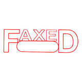 Xstamper Stamp *FAXED* Date Space