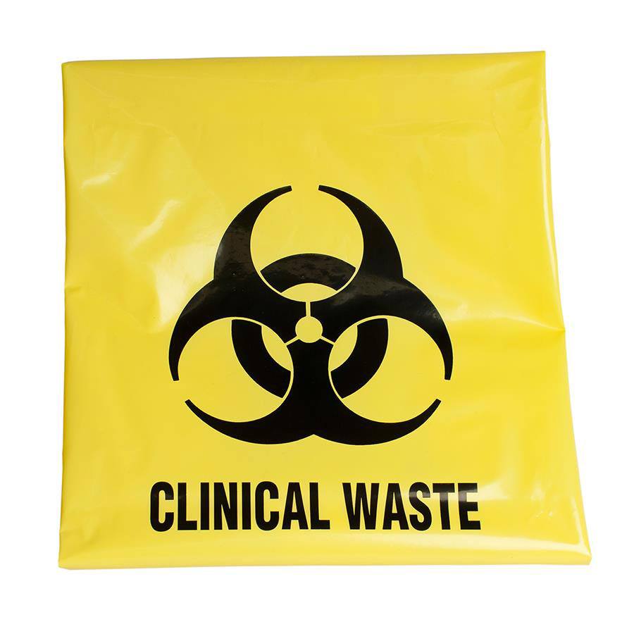 COS BAGS WASTE CLINICAL 54L 640X850MM 50UM YEL CTN250