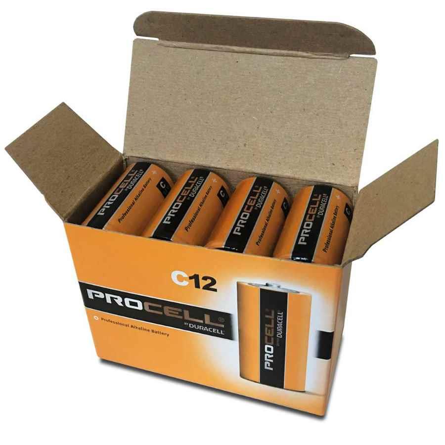 COS BATTERY PROCELL ALKALINE C INDUSTRIAL BULK BOX12