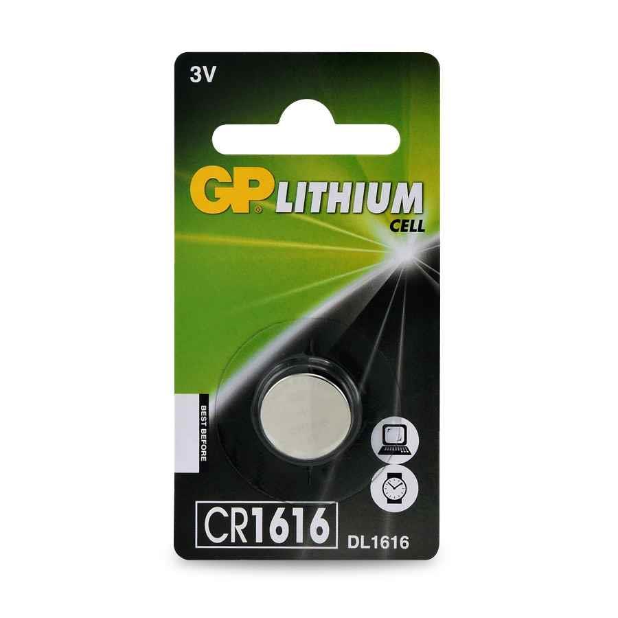 COS BATTERY GP LITHIUM COIN CELL CR1616 3V CARD1*