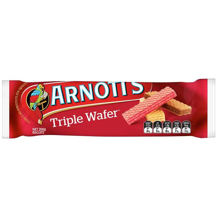 COS BISCUITS ARNOTTS TRIPLE WAFER 200GM PKT