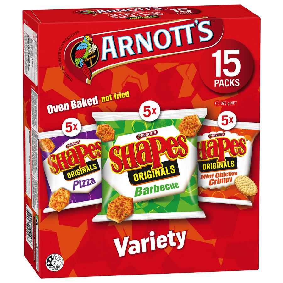 COS Arnotts Shapes Variety Pack 375g