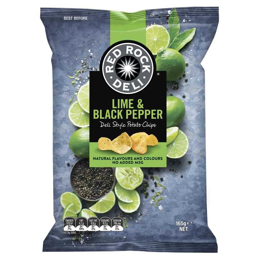 COS Red Rock Chip Lime Black Pepper 165g