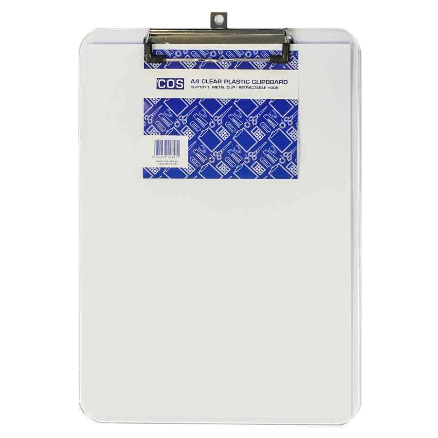 COS Solid Plastic A4 Clipboard